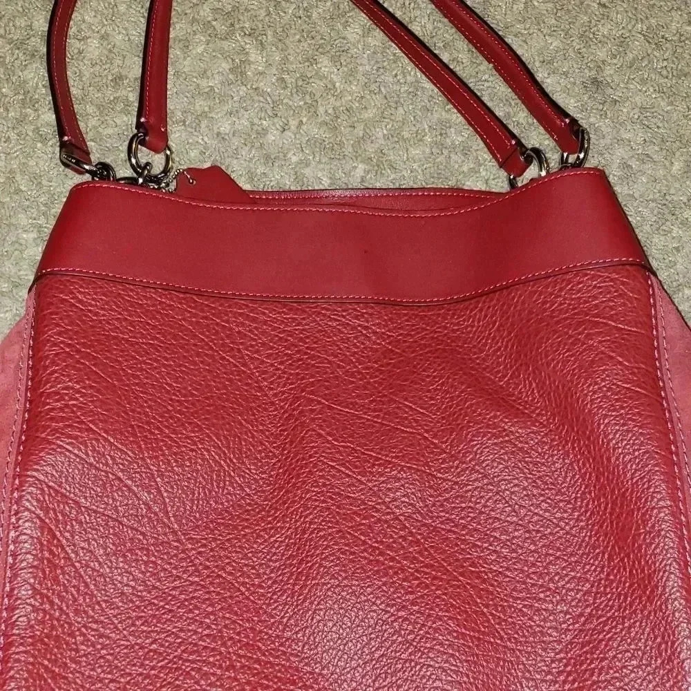 NEW, ‎COACH brand,  Red Wine/burgandy color,  shoudler bag - Picture 3 of 16